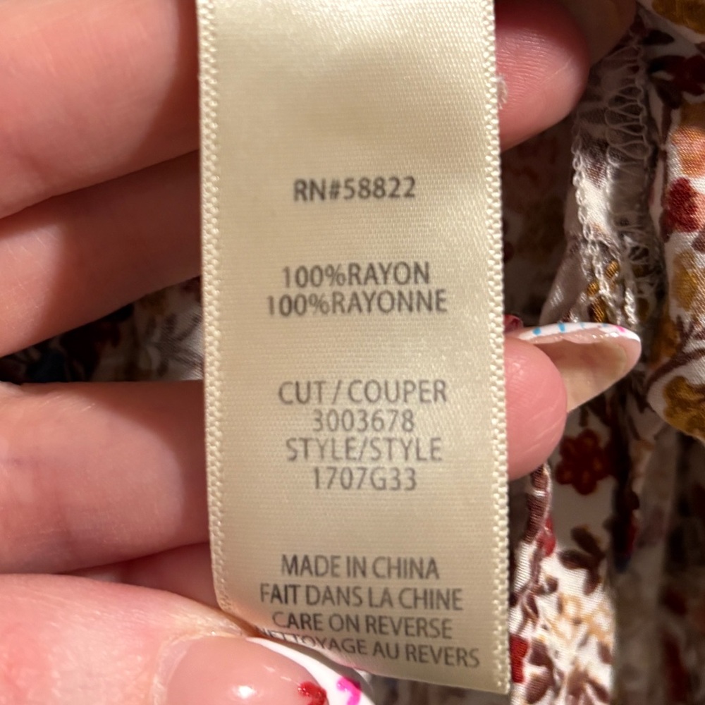 Max Studio Multicolor Floral Button Down Blouse- … - image 4